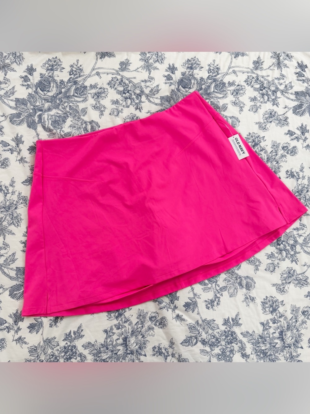 Old Navy PowerSoft Skort Womens XL Extra High Rise Go Dry Pink New Athletic